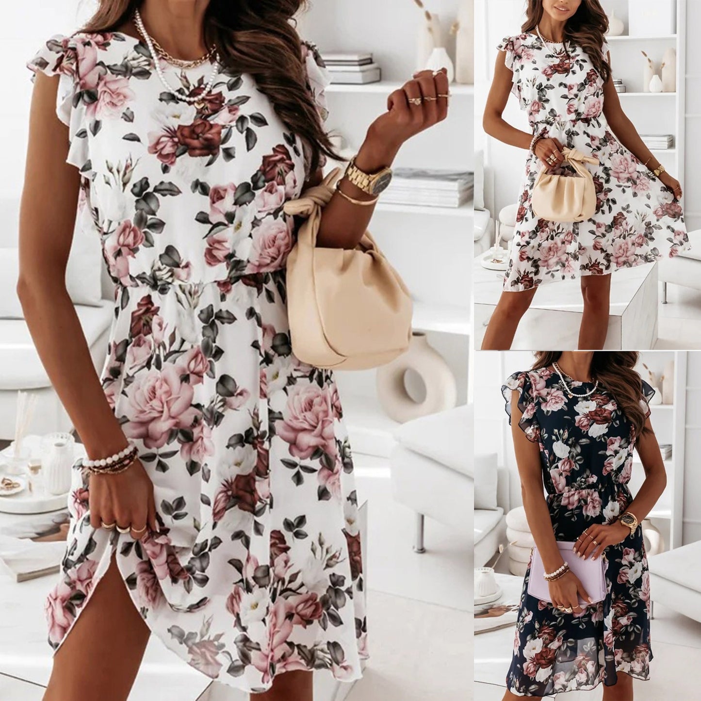 Sommerkleid mit floralem Muster