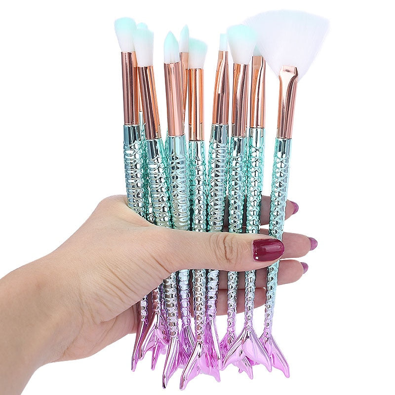 Make-up Pinsel "Mermaid" in verschiedene Sets - Bobsel
