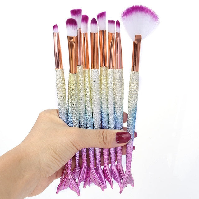 Make-up Pinsel "Mermaid" in verschiedene Sets - Bobsel
