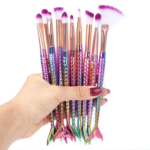 Make-up Pinsel "Mermaid" in verschiedene Sets - Bobsel
