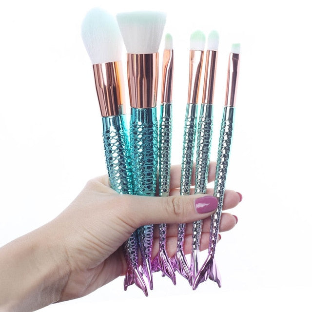Make-up Pinsel "Mermaid" in verschiedene Sets - Bobsel