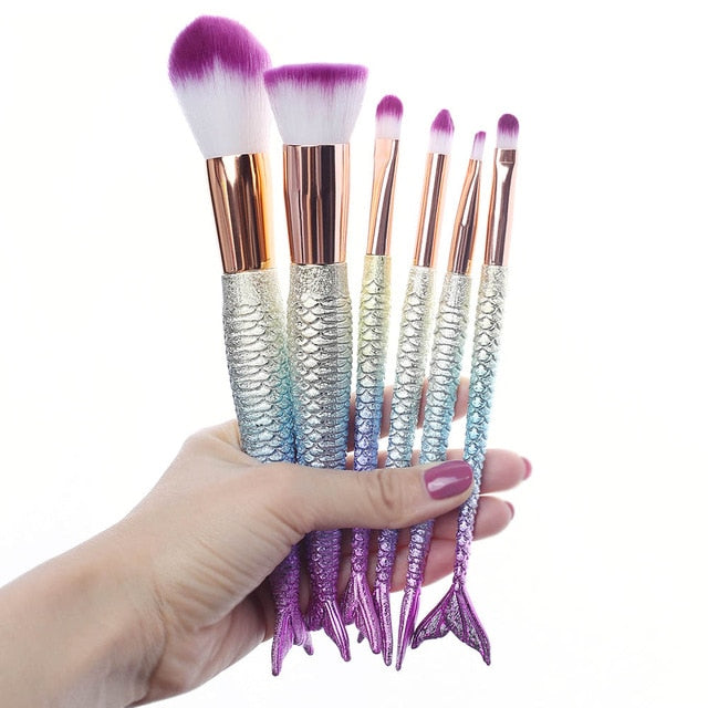 Make-up Pinsel "Mermaid" in verschiedene Sets - Bobsel