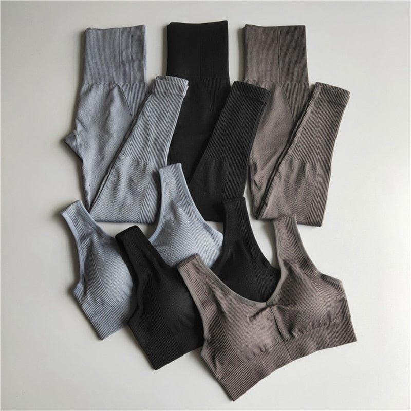2 -teiliges Yoga Set nahtlos Leggings & BH - Bobsel
