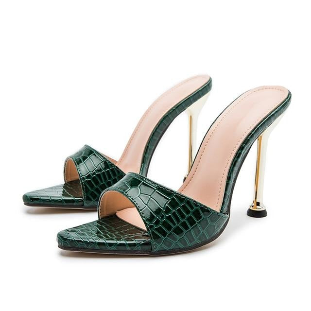 Spitze Kroko Pumps - Bobsel