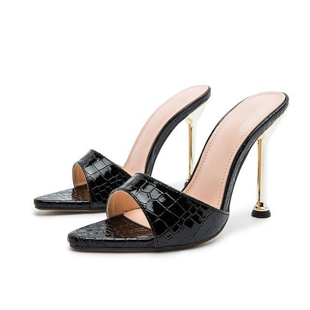 Spitze Kroko Pumps - Bobsel