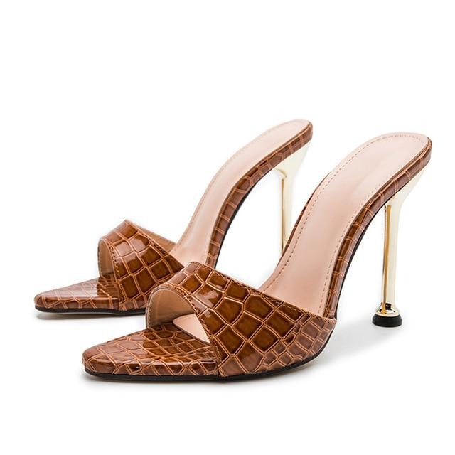 Spitze Kroko Pumps - Bobsel