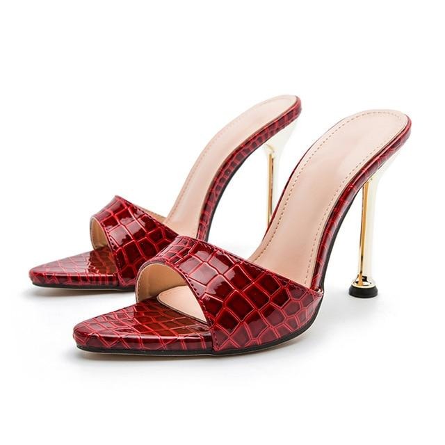Spitze Kroko Pumps - Bobsel