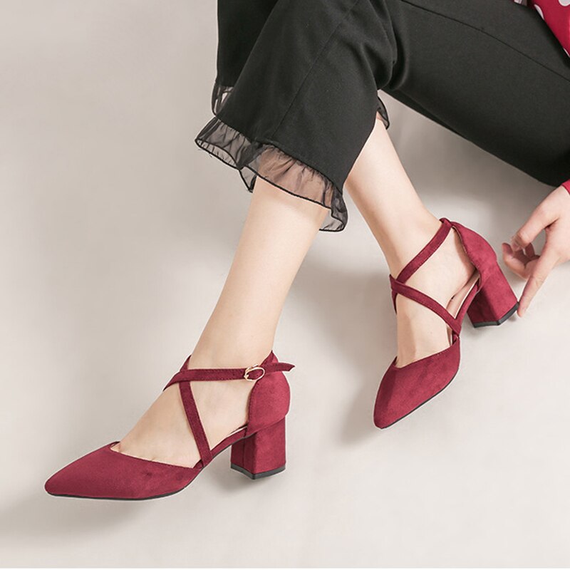 Wildleder Sandalen mit Blockabsatz - Bobsel