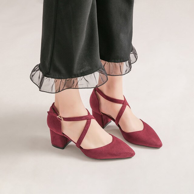 Wildleder Sandalen mit Blockabsatz - Bobsel