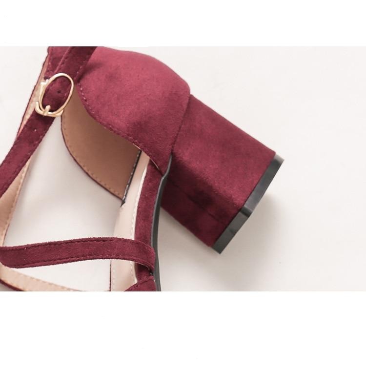 Wildleder Sandalen mit Blockabsatz - Bobsel