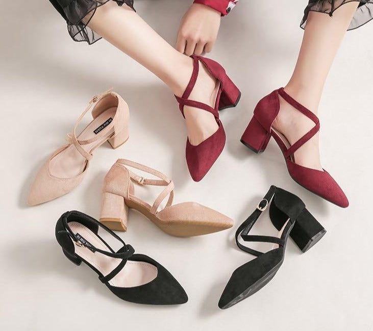 Wildleder Sandalen mit Blockabsatz - Bobsel