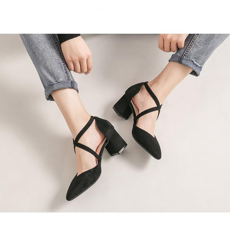 Wildleder Sandalen mit Blockabsatz - Bobsel