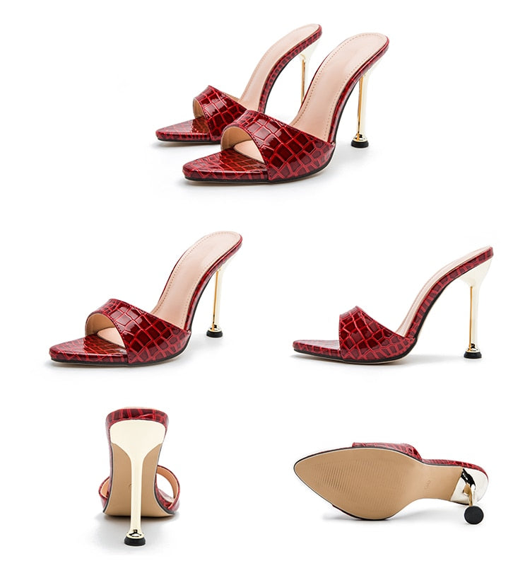 Spitze Kroko Pumps - Bobsel