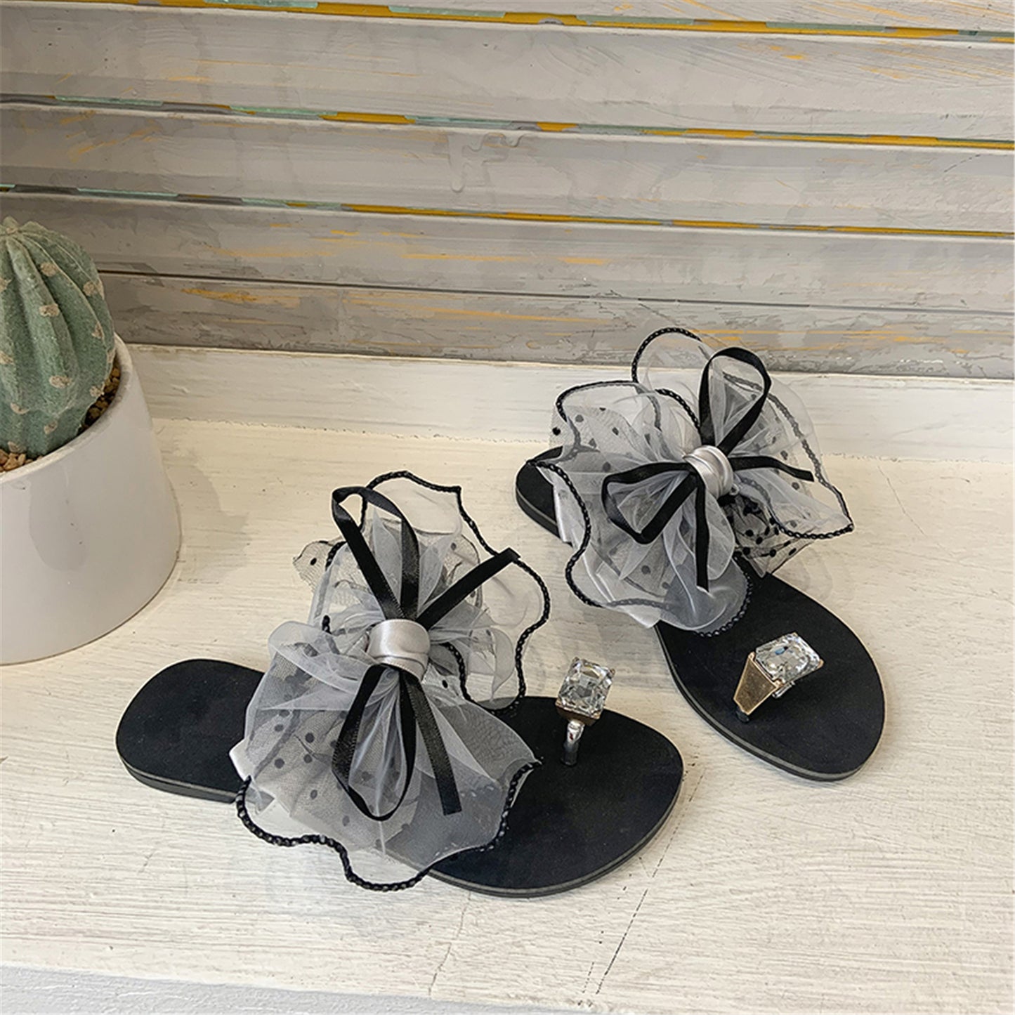 Sandalen mit Schleife - Bobsel