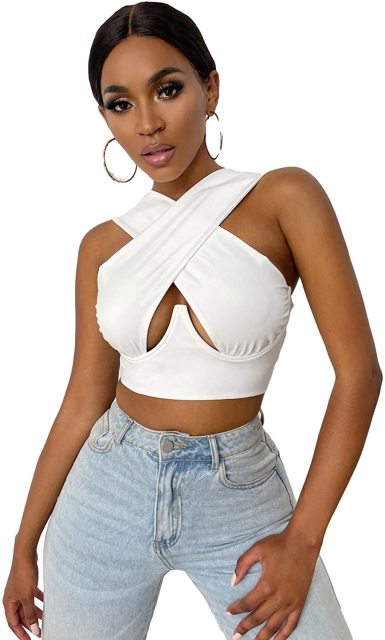 Crop Top mit Cut-out - Bobsel