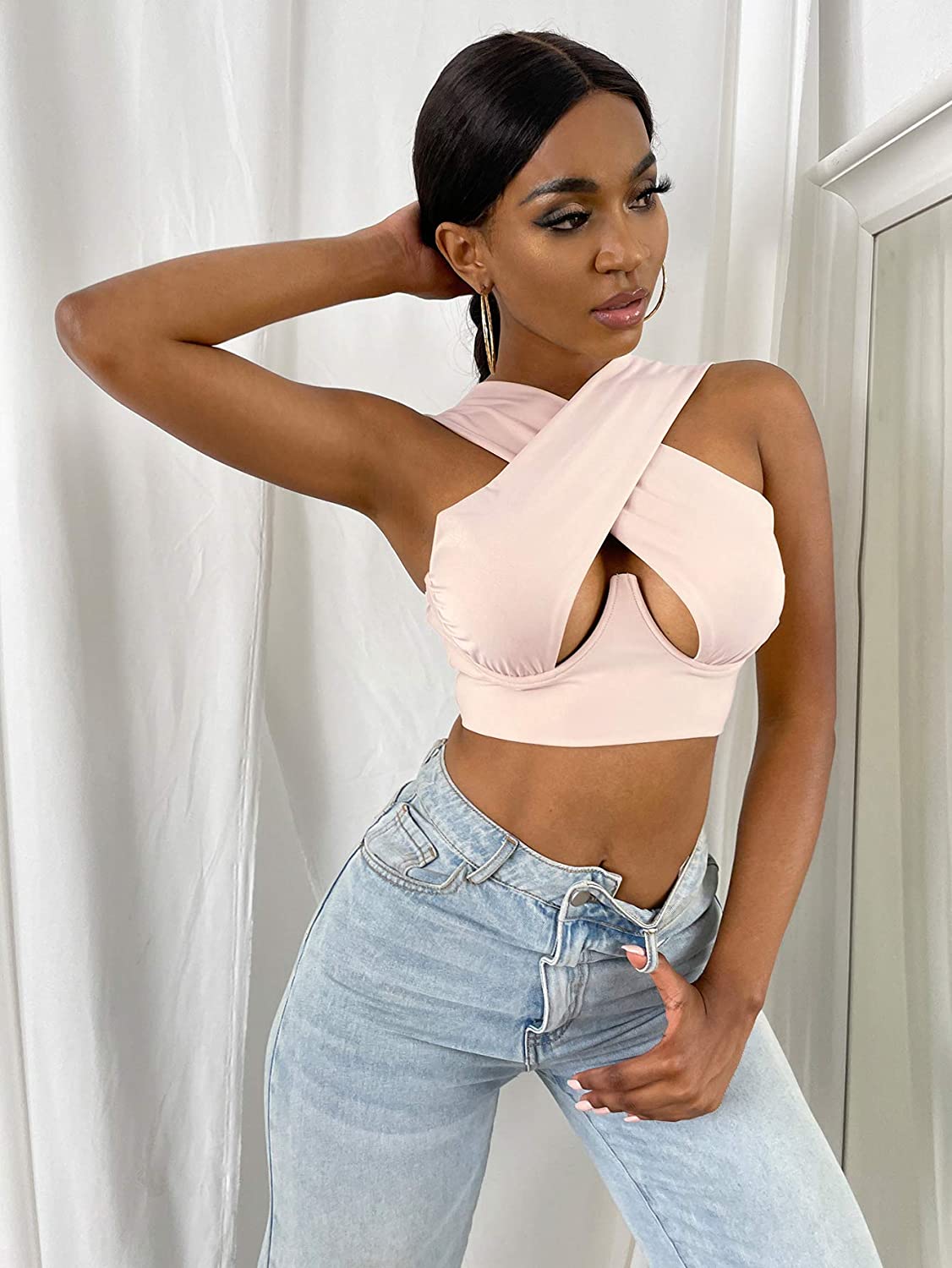 Crop Top mit Cut-out - Bobsel