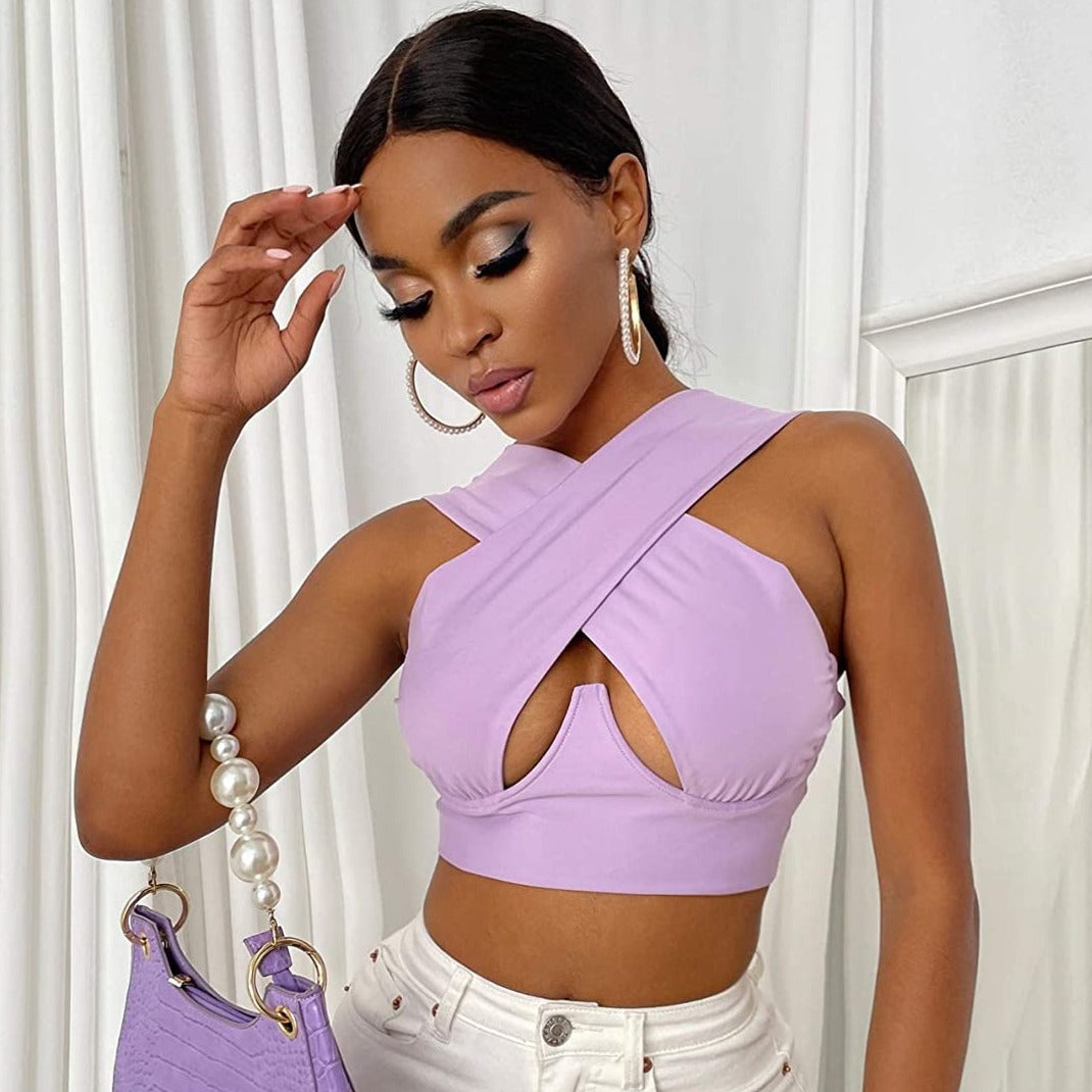 Crop Top mit Cut-out - Bobsel