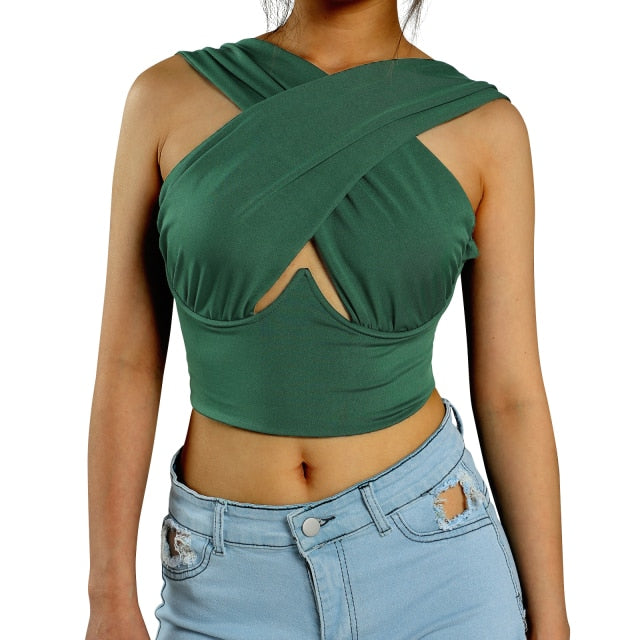 Crop Top mit Cut-out - Bobsel
