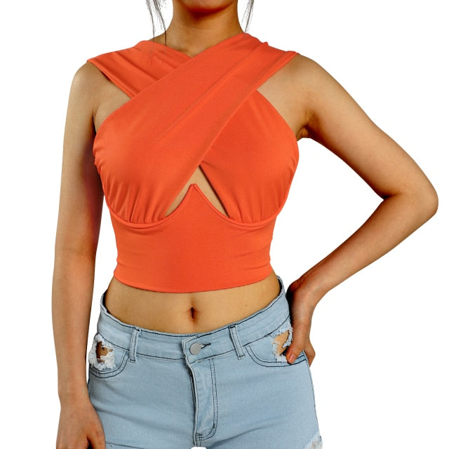 Crop Top mit Cut-out - Bobsel